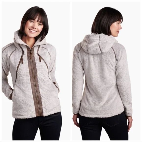 Kuhl Jackets & Blazers - KUHL Flight luxury Fleece Jacket Stone Brown Size Medium